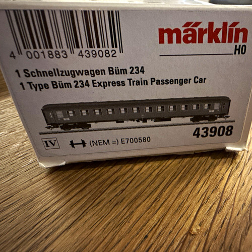 Märklin H0 Personenwagen 43908 Bim 234 DB grün Ep.III Analog 2L AC | Condition: Neu
