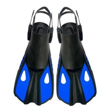 Snorkel Fins Swim Flippers Short Diving Frog Shoes Duck Webs Adjustable Silicone