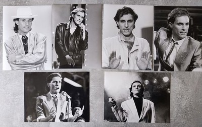 6x Foto von PETER SCHILLING - Vintage aus 1980er - Pressefoto Sänger Musiker NDW