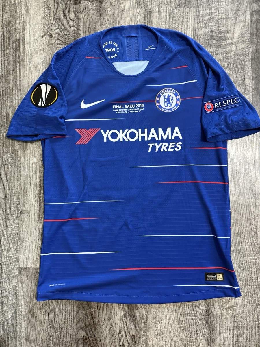 Eden Hazard Chelsea Jersey Nike 18/19 Vaporknit Europa League Size
