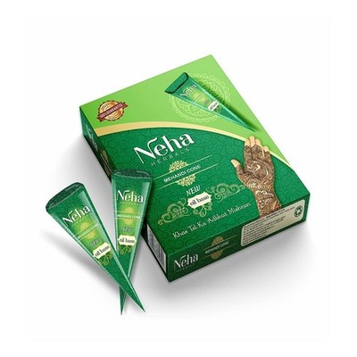 2x Neha Herbals 100% natürliche Mehandi Kegel für Handgestaltung &...
