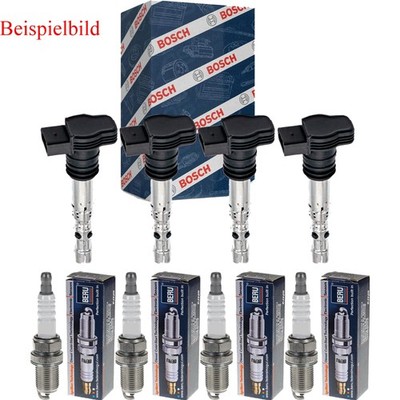 4x BOSCH Zündspule + BERU Zündkerze für BMW 1er F20 114i MINI Mini R56 Cooper S
