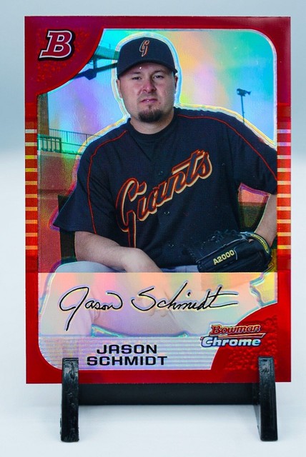 2005 Bowman Chrome Red 3/5 Refractor Jason Schmidt #72 Pitcher Giants MLB
