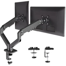 Dual Monitor Mount Ergonomic Gas Spring Monitor Arm for 15-32 inch Screens Ad...