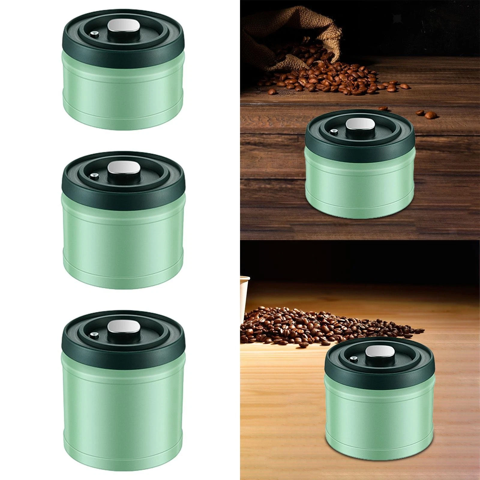 Vacuum Coffee Canister Airtight Coffee Container Practical Canister for Flour