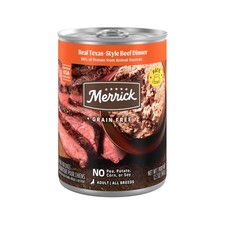 Merrick Grain Free Premium And Natural Canned Dog Food, Soft And Healthy Wet ...