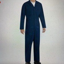 NWT Red Kap Action Back Zippered Coverall With Chest Pockets Navy 48-REG