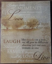 Live Laugh Love Canvas