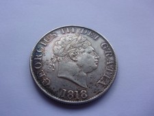 Great Britain 1818 silver half crown 26dr16