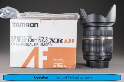 Tamron A09 28-75mm f 2,8 Asperical LD XR Macro Vollvormat Nikon F Sehr Gut OVP