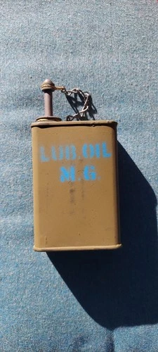 Original WW2 US Army Military MG Machine Gun Oil  Can with Brass Spout