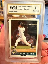 Jason Giambi Rookie Card 1992 Classic Draft BCCG Graded 10 #123