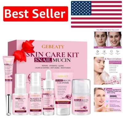 Anti-aging 6-Pc Korean Snail Mucin Skincare Gift Set - Perfect for Teens & Women