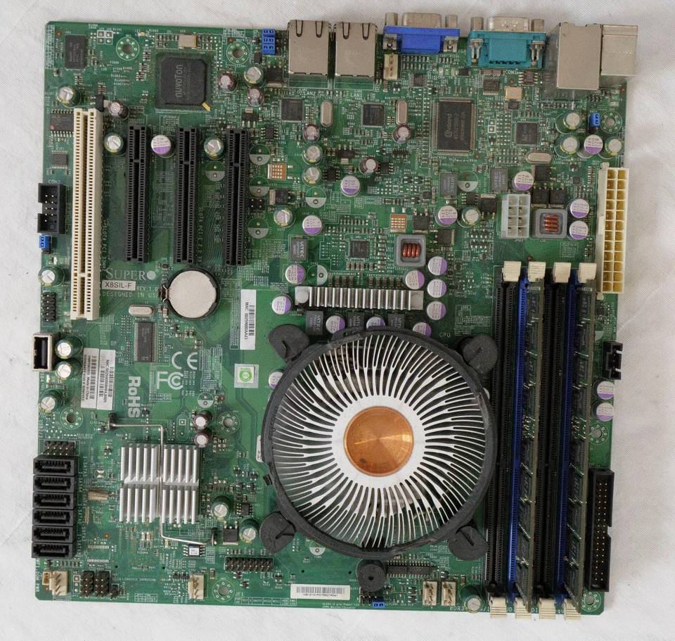 Supermicro X8SIL-F Server Motherboard w/Xeon X3450, 4GB ECC RAM, IO Shield - Image 3 of 4