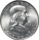 1954-P Franklin Half Dollar -   Gem BU #204