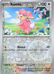 Audino 074/086 Reverse Holo SV: Black Bolt