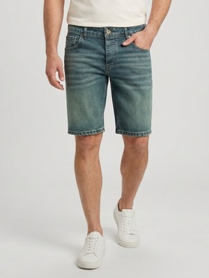 Shorts Herren Bermuda Jeansshorts Dunkelblau Rock Creek Jeans Short RC-2448 NEU