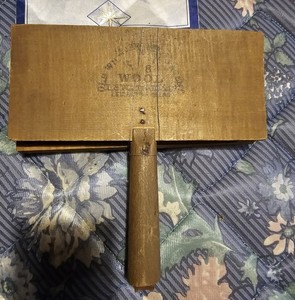 Vintage Wool Carder Hand Carding Comb Primitive Spinning Fiber Tool