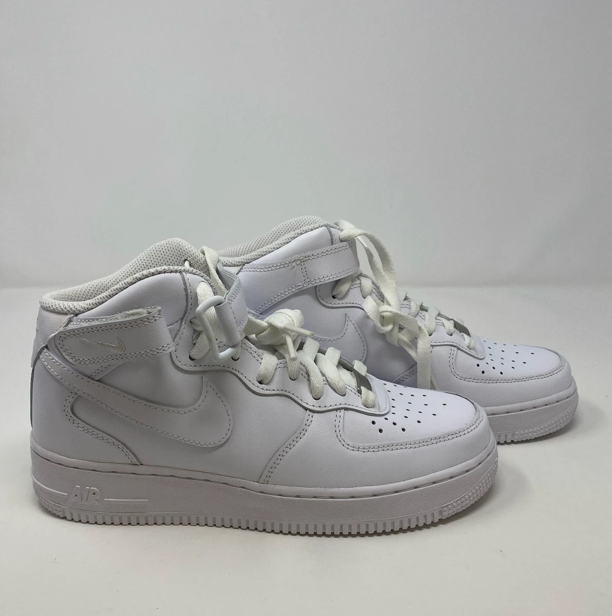 Nike Air Force 1 '07 Mid Triple White W for sale | eBay