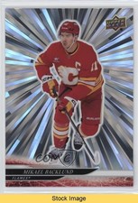 2024-25 Upper Deck Extended Series Outburst Mikael Backlund #516 READ a2p
