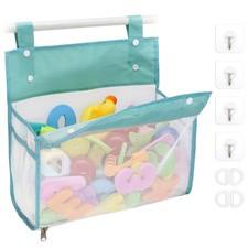 Bath Toy Organizer Multiple Ways to Hang, 14x11x6 Inch Pack of 1 , Blue