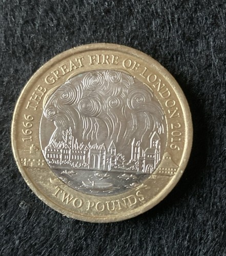 2 Pound Coin The Great Fire Of London