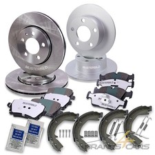 ATEC 4x BREMSSCHEIBE+BREMSBELÄGE+BREMSBACKEN VORNE+HINTEN FÜR TOYOTA AVENSIS T25