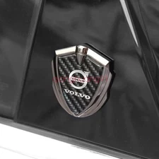 1PC 3D Metal Car Side Sticker Decal For Volvo Shield Shaped Badge Emblem Fashion