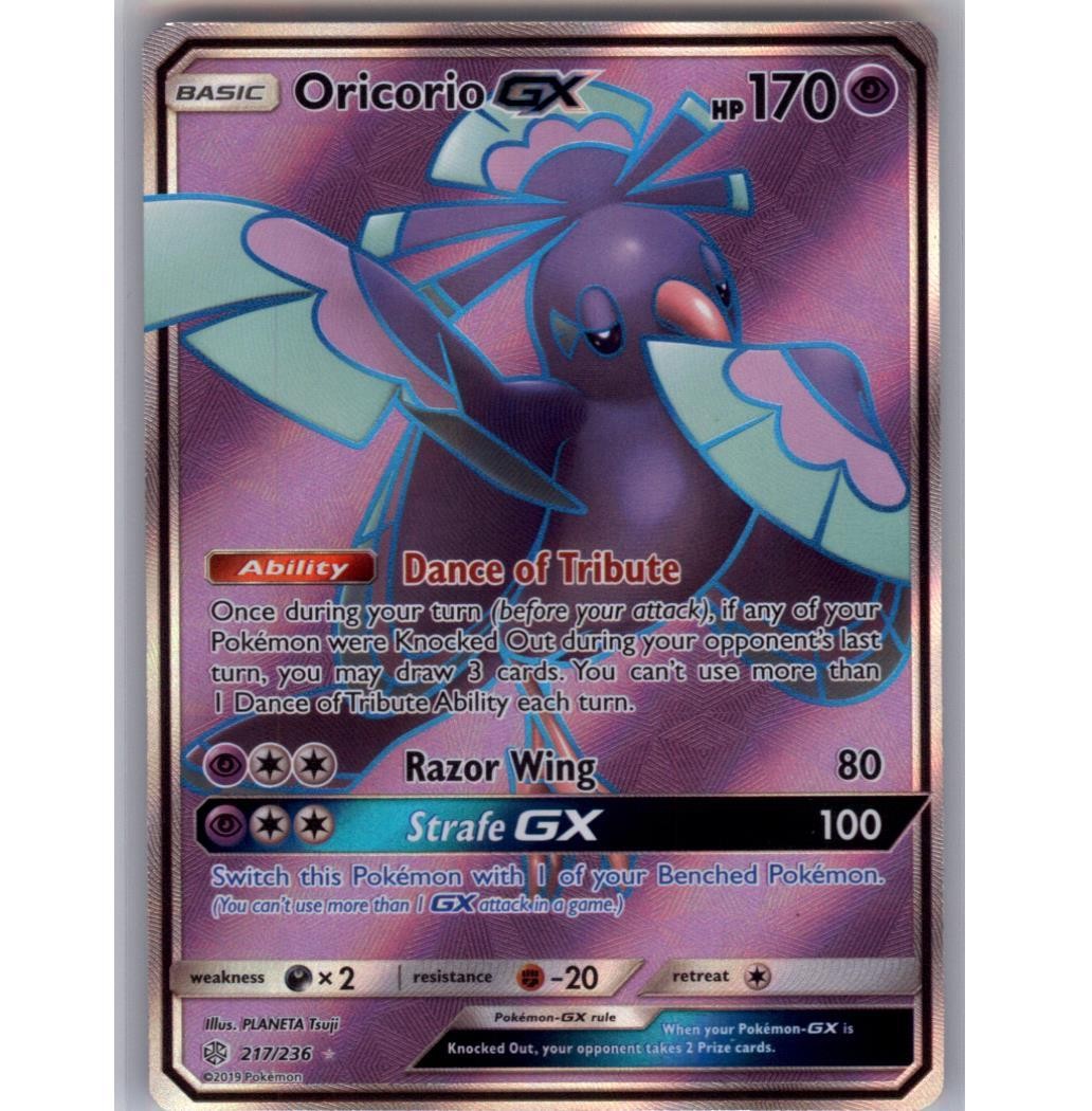 Oricorio GX (Full Art) Holo Ultra Rare SM - Cosmic Eclipse 217/236 NM