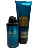 Bath Body Works Men's Atlantic Body Spray 3-in-1 Gel Set