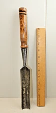 Old Woodcarving Tools Vintage 1¼" No. 6 sweep carving gouge chisel