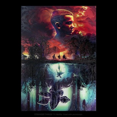 Displate Limited Edition The Upside Down (Stranger Things) xxx/1000 45x32cm