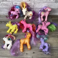 My Little Pony G3 Lot Of 9 Ponies Hasboro Beachberry Merriweather Mixed Lot 4239