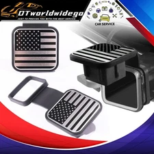 American Flag Towing Hitch Receiver Tube Plug Cover Cap Car Exterior Accessories