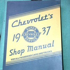 1937 Chevrolet Car Truck Shop Manual Lot V 
