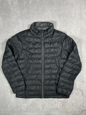 Uniqlo Puffer Jacket Kids 150 Gray Lightweight Packable Full Zip Quilted Coat
