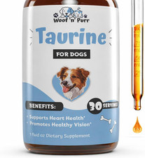 Taurine for Dogs - Taurine Supplement for Dogs - Supports Healthy Vision, Heart,