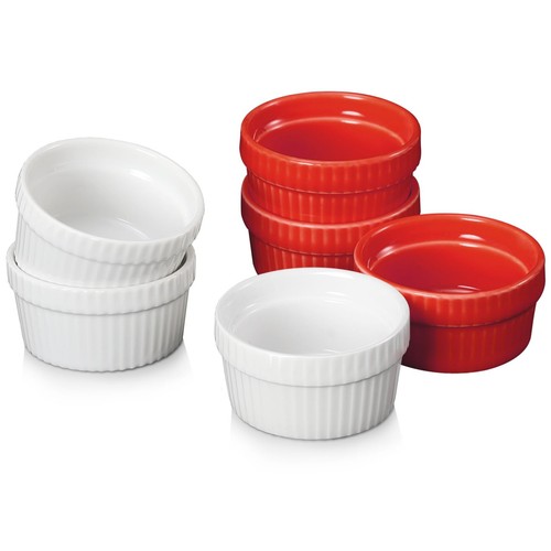 Mini Ramekins 1.5 oz Dipping Sauce Cups Ceramic Tiny Ramekins Set of 6 ...