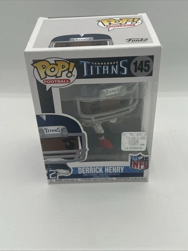 Derrick Henry Pop Football NFL Tennessee Titans Funko Pop 145 With Protector