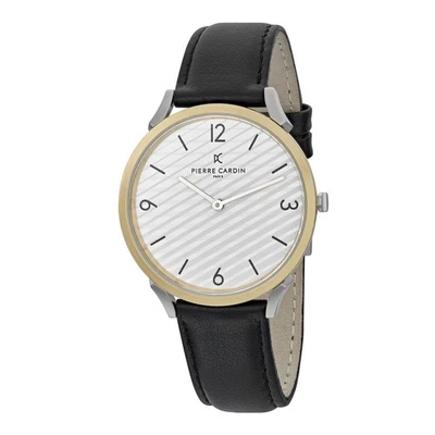 Pierre Cardin Pigalle Stripes Schwarz Herren Armbanduhr CPI.2015 - Bild 1 von 4
