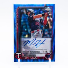 2025 Topps Chrome - RC Auto Michael Helman #RA-MH Blue Ray Wave Refractor /150