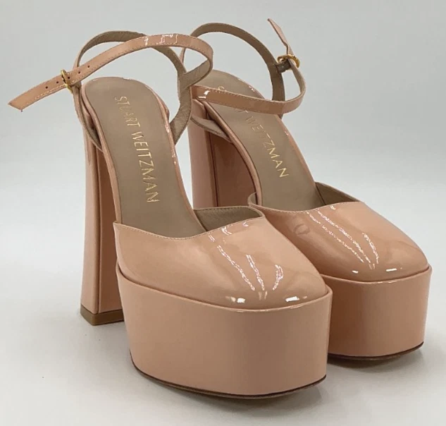 Zapatos de salón Stuart Weitzman Skyhigh 145 rosa con correa al tobillo para mujer talla 9,5 Foto 3 de 4