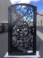 Contemporary modern metal gate, Modern Metal Gate, Custom size Art Pedestrian