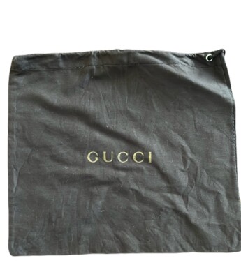 Authentic Gucci Drawstring Dust Bag Brown Size 9' X 8'