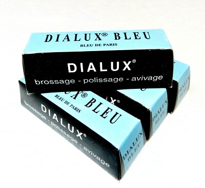 Dialux Blue Jewelers Polish Metal Polishing Compound All Metals Rouge 4 Bars