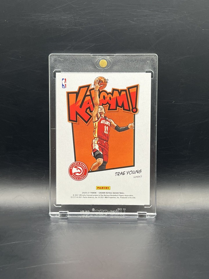 Trae Young 202021 Kaboom Case Hit SSP Crown Royale eBay