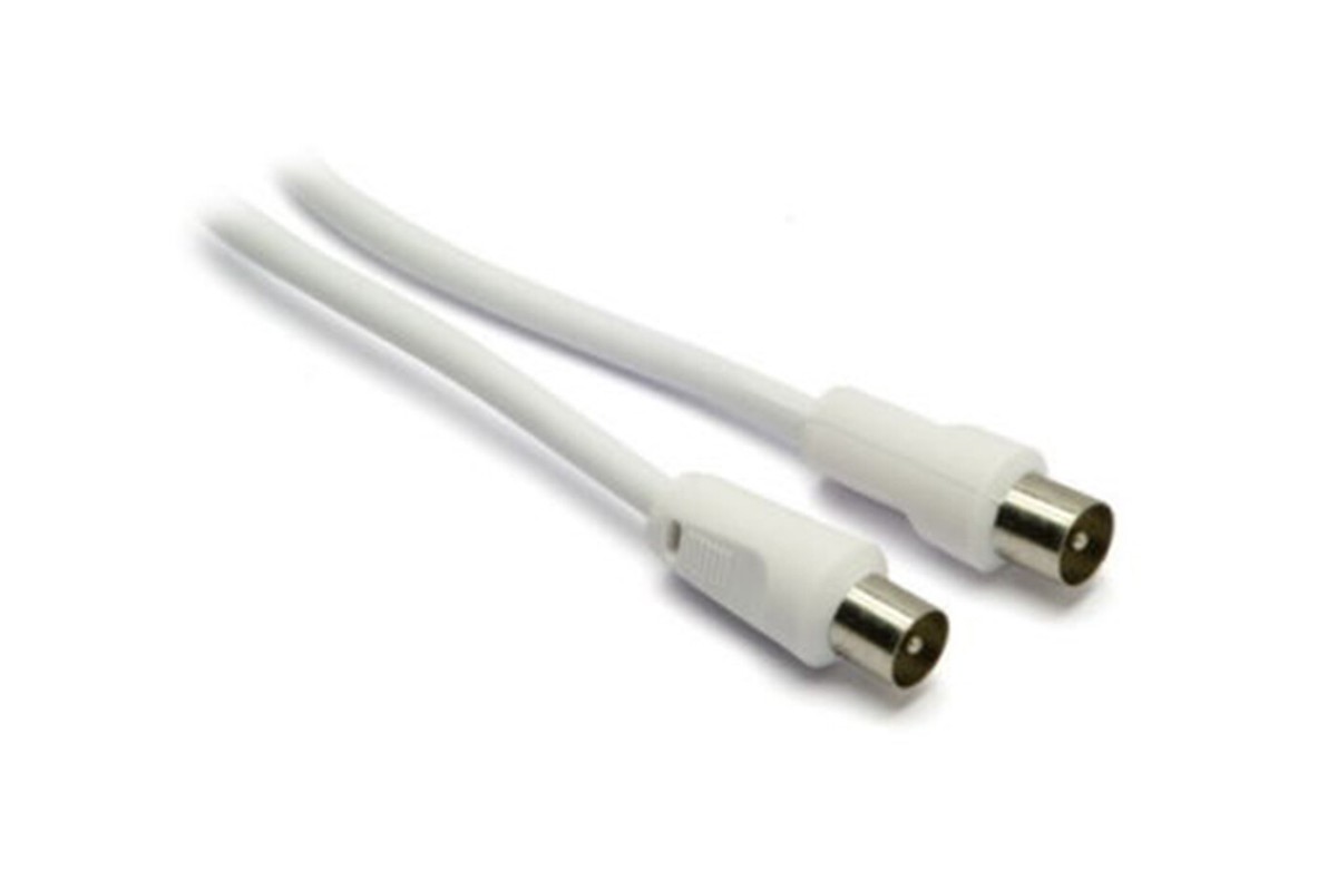 Cavo Antenna 7,5 M Coassiale Doppio Schermo Bianco #k727 - Foto 9