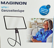 MAGINON Ganzseitenlupe 1,8x Vergrößerung | 24x17 cm | Flexibler Schwanenhals