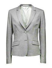 Tiger Of Sweden Grey Wool (marzotto Super 100's) Blazer Size 8 Rrp £329