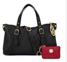 Onna Ehrlich Derin Shoulder Bag & Purse Black/red Nwt $750